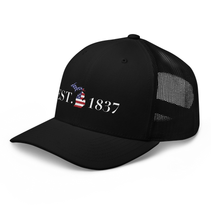 Michigan 'EST. 1837' Trucker Hat (Patriot Edition)