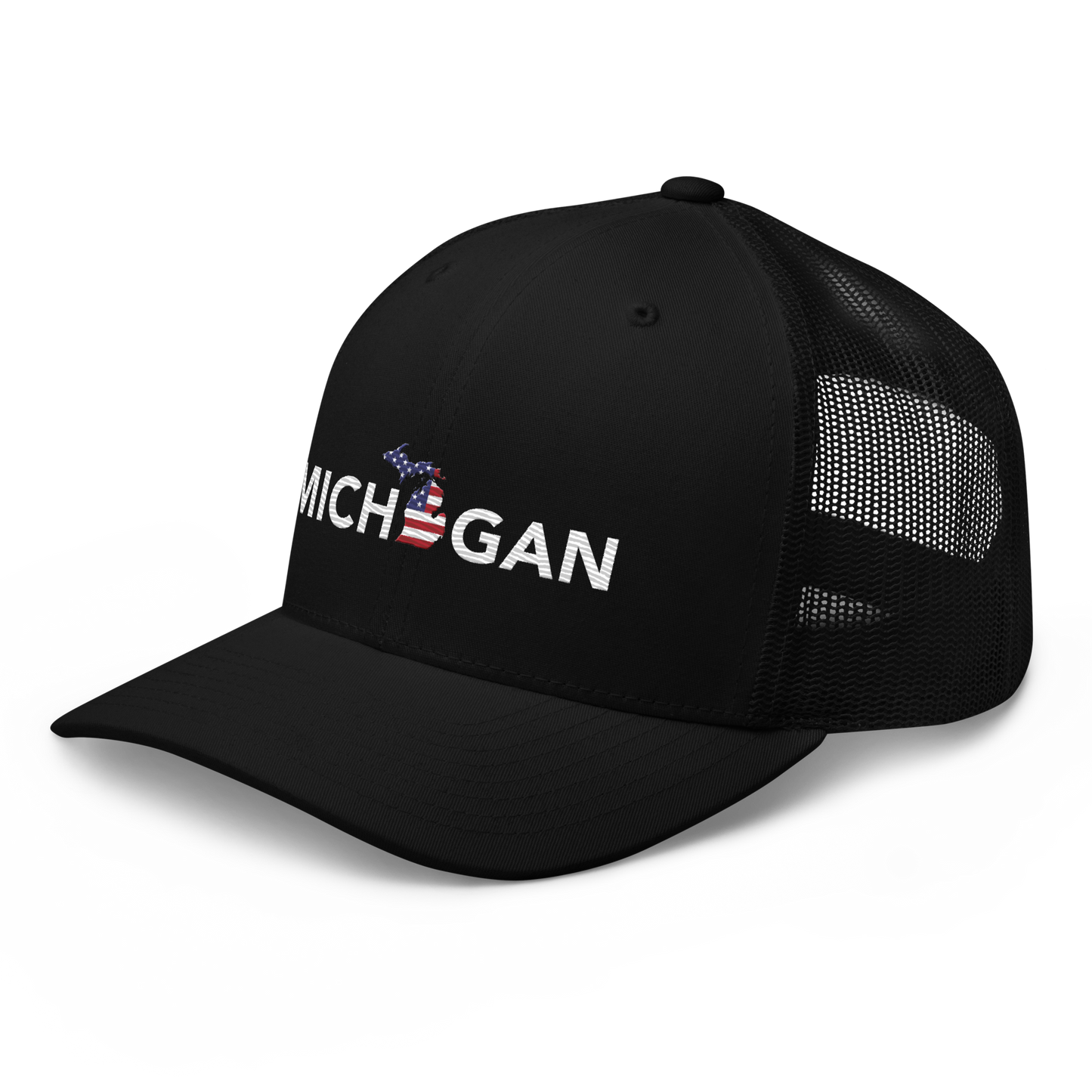 'Michigan' Trucker Hat (Sans Font Patriot Edition)