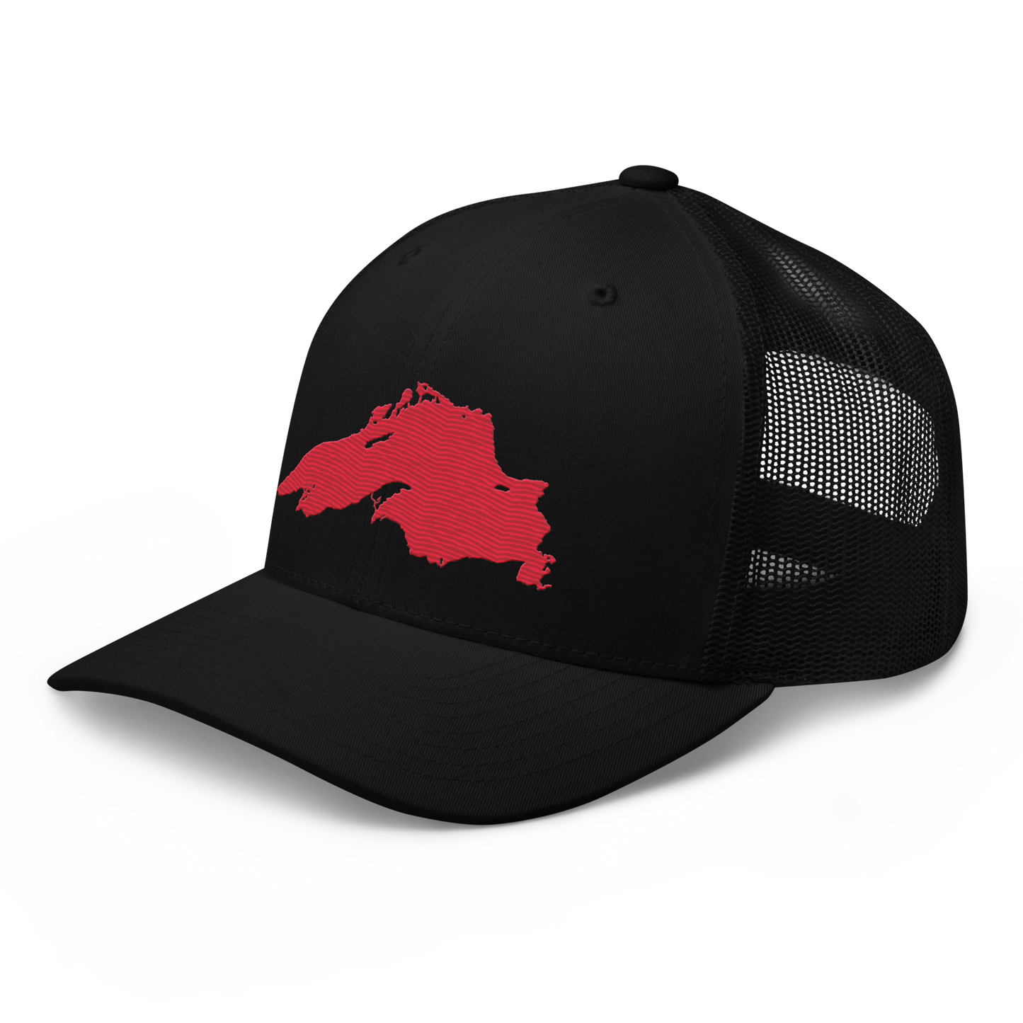 Lake Superior Trucker Hat | Lighthouse Red