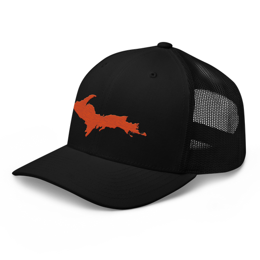 Upper Peninsula Trucker Hat | Maple Leaf Orange