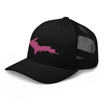 Upper Peninsula Trucker Hat | Apple Blossom Pink