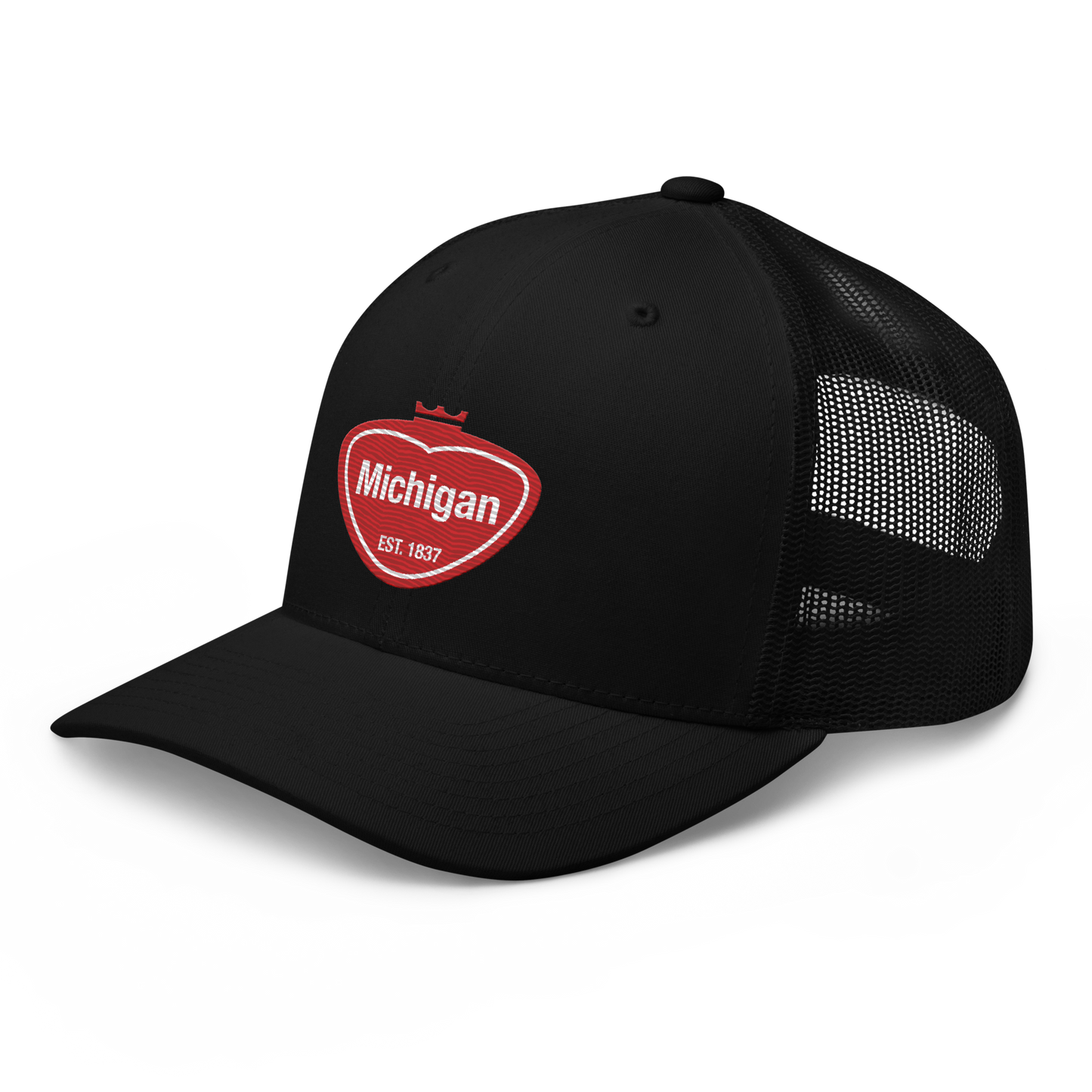 'Michigan EST 1837' Trucker Hat | Local Pop Parody