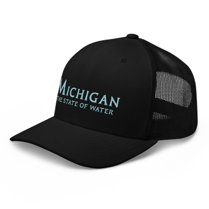 'Michigan The State of Water' Trucker Hat | Aquatic Sci-Fi Parody