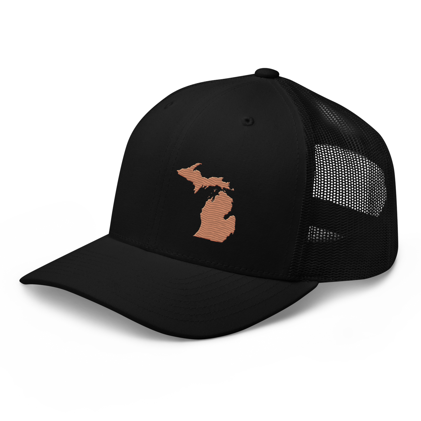 Michigan Trucker Hat | Copper Outline