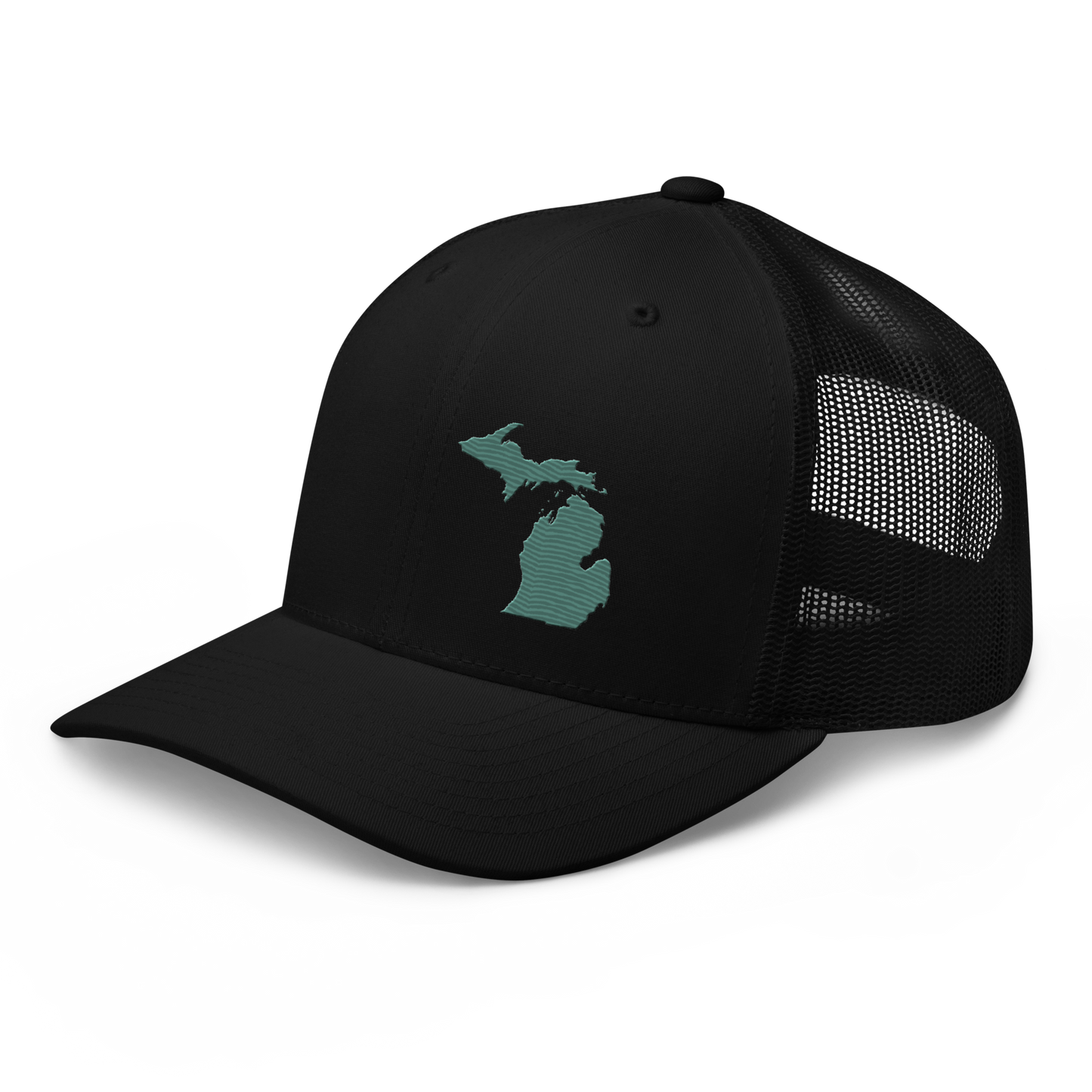 Michigan Trucker Hat | Copper Green Outline