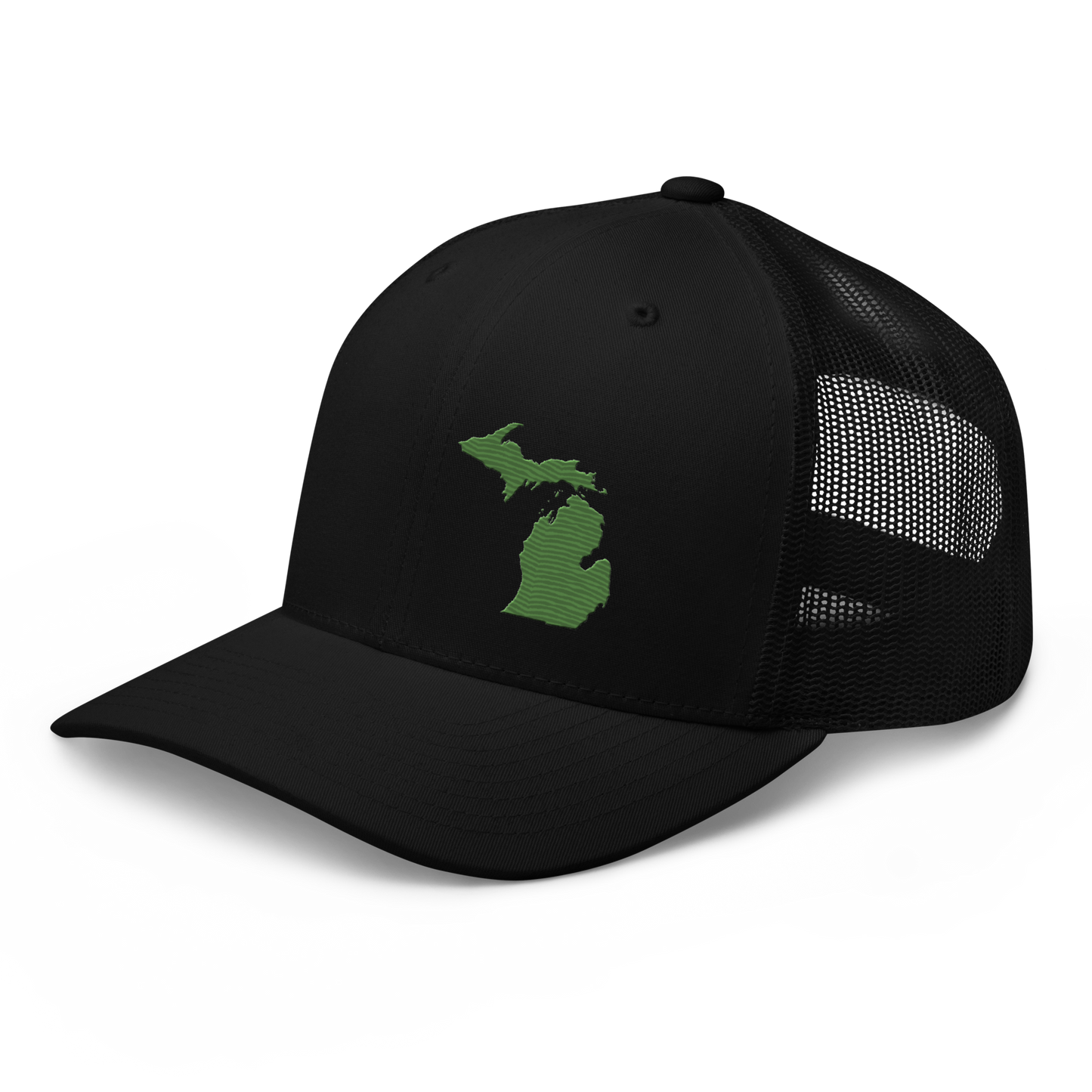 Michigan Trucker Hat | Pine Green Outline