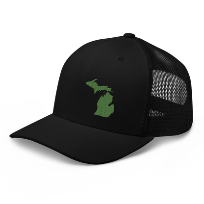 Michigan Trucker Hat | Pine Green Outline