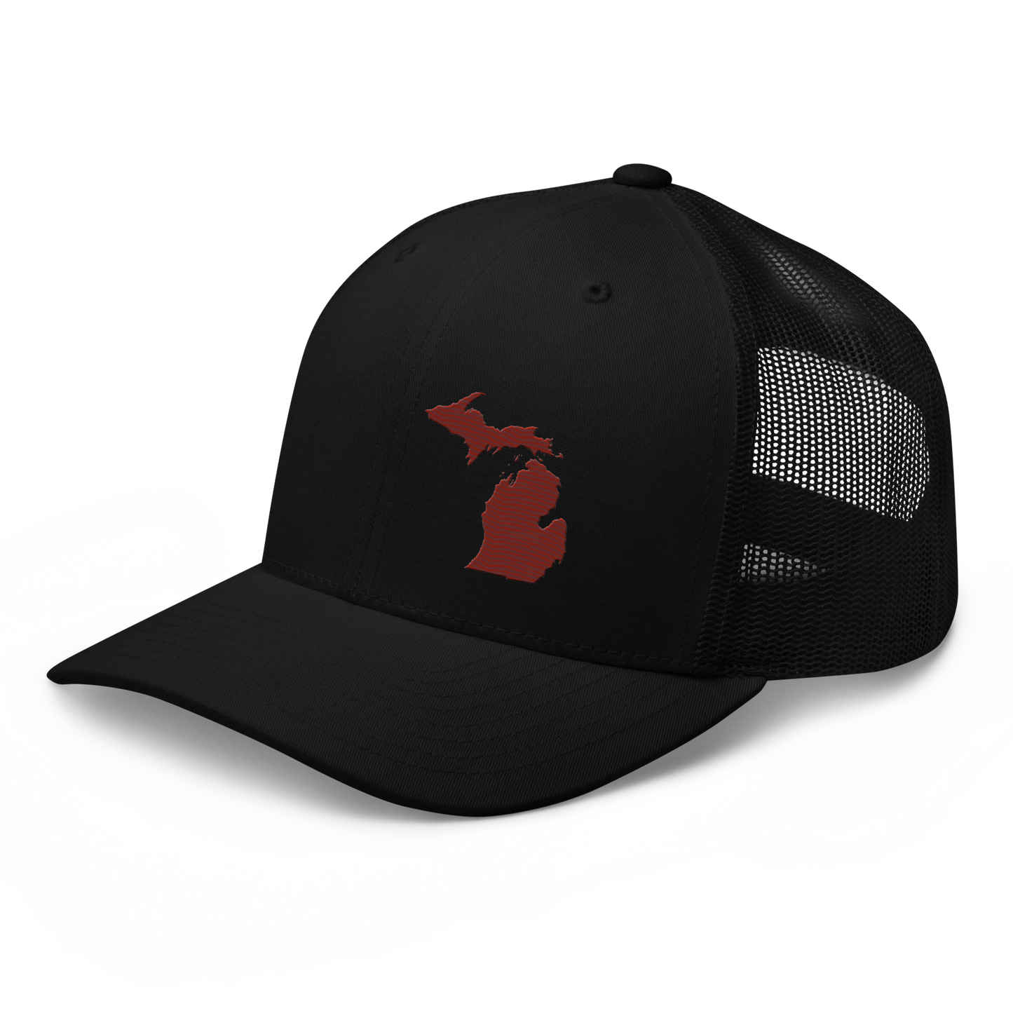 Michigan Trucker Hat | Cherryland Red Outline