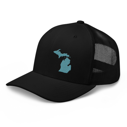 Michigan Trucker Hat | Huron Blue Outline