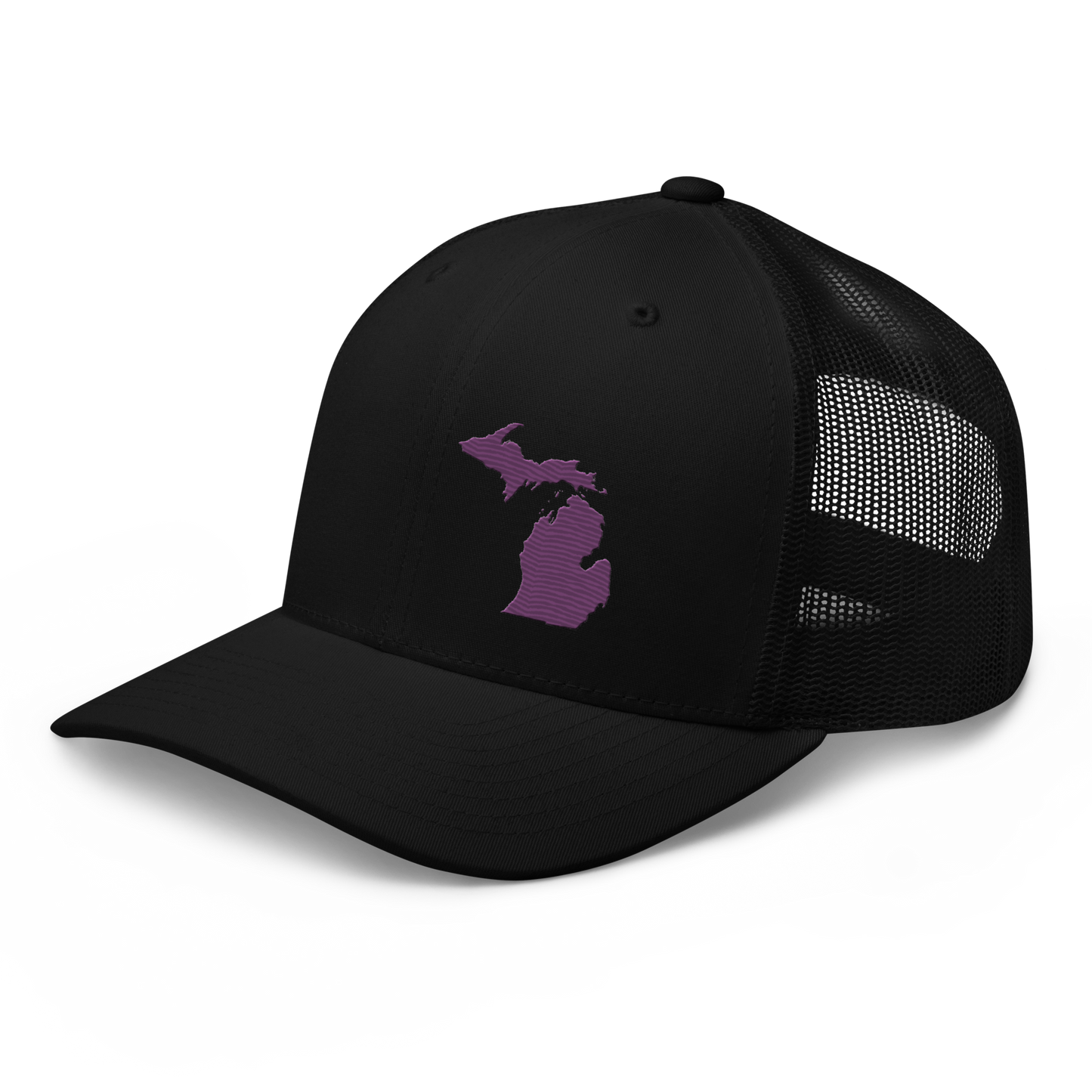 Michigan Trucker Hat | Plum Outline