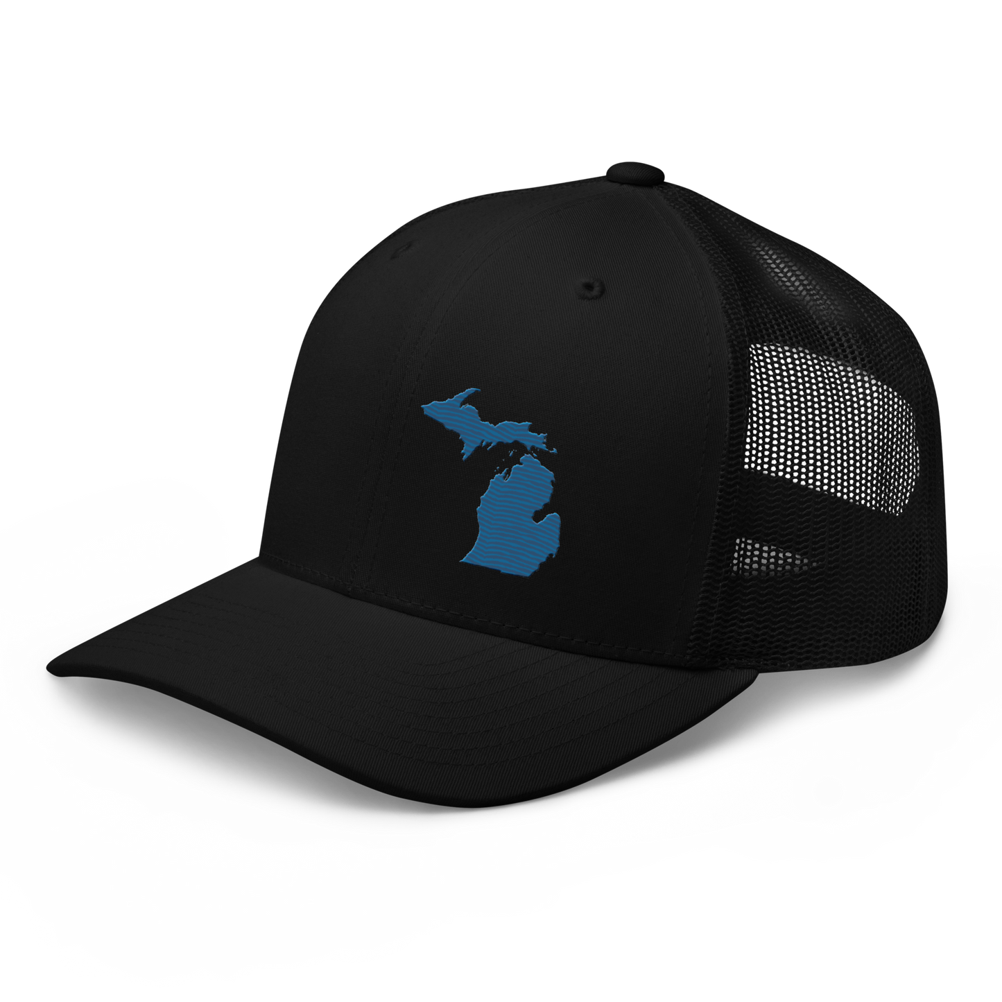 Michigan Trucker Hat | Blueberry Outline