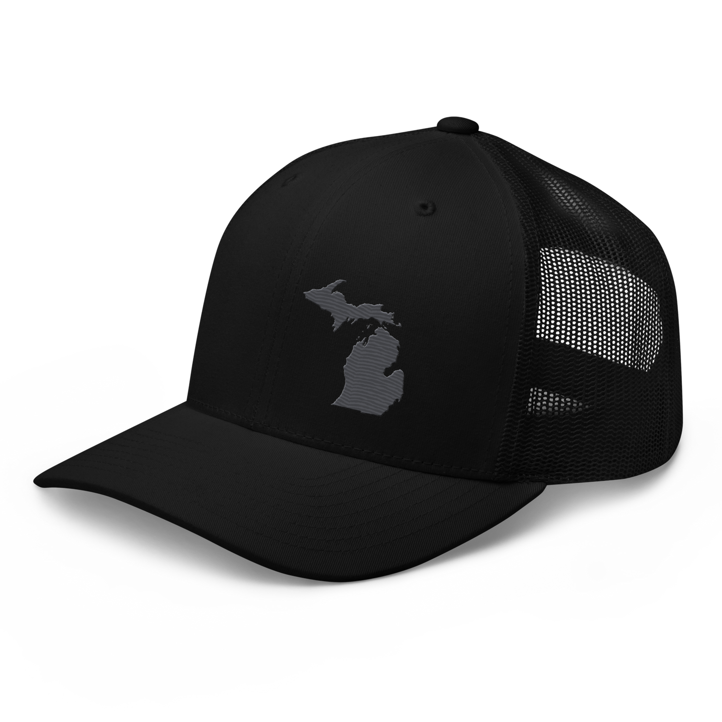 Michigan Trucker Hat | Iron Ore Grey Outline