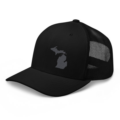 Michigan Trucker Hat | Iron Ore Grey Outline