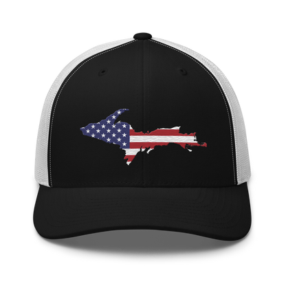 Michigan Upper Peninsula Trucker Hat (Patriot Edition)