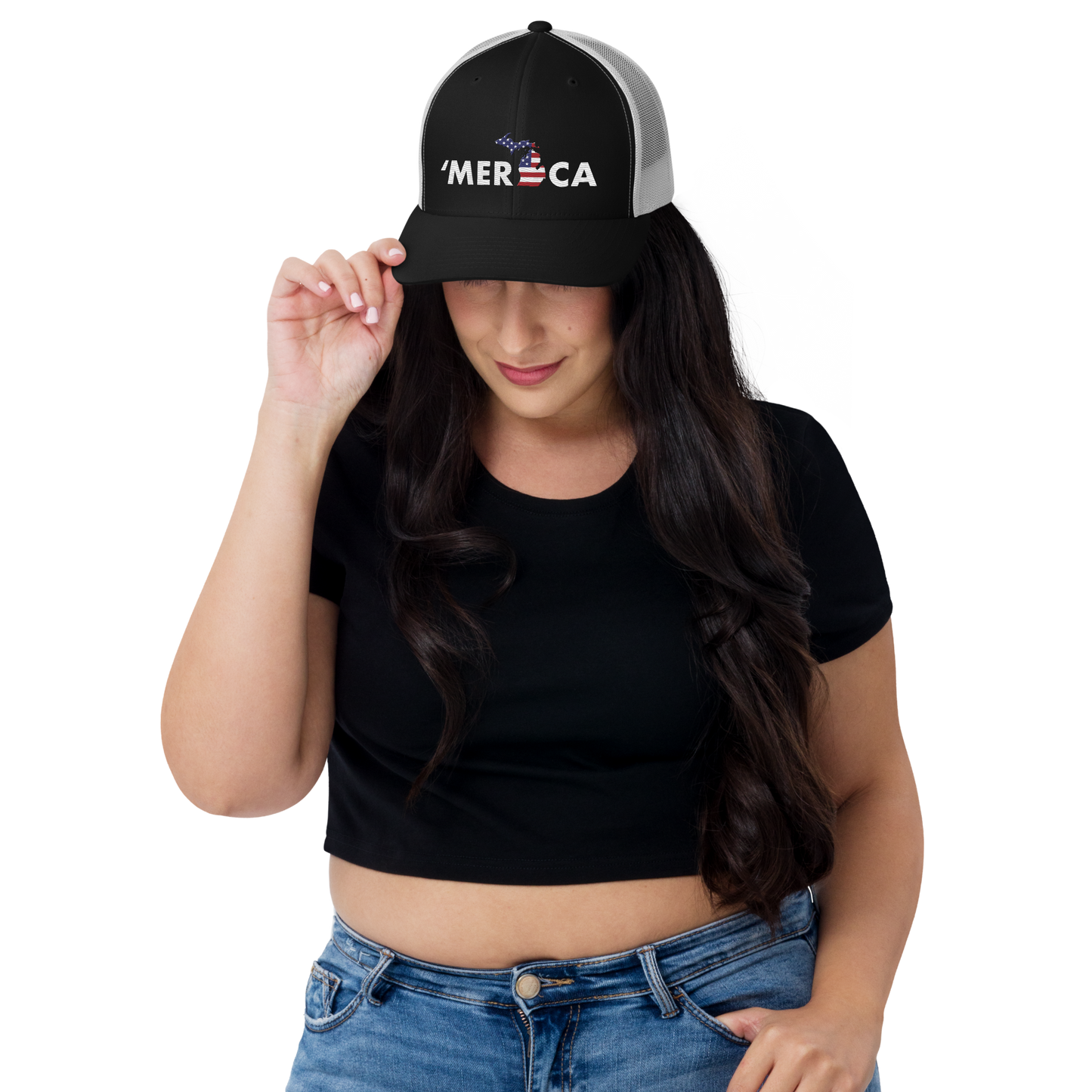 Michigan 'Merica' Trucker Hat (Patriot Edition)