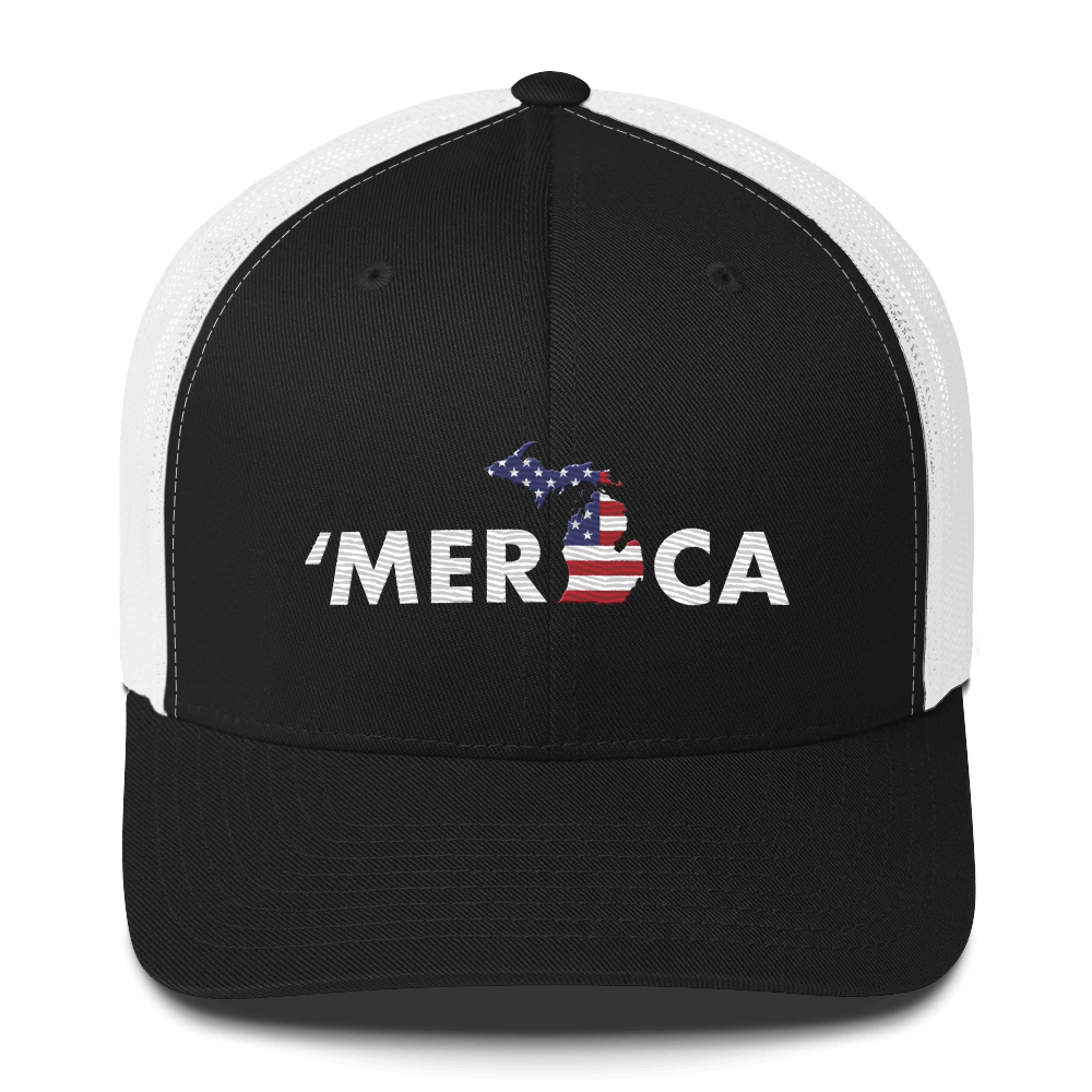 Michigan 'Merica' Trucker Hat (Patriot Edition)