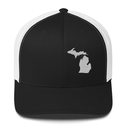 Michigan Trucker Hat | Platinum Outline