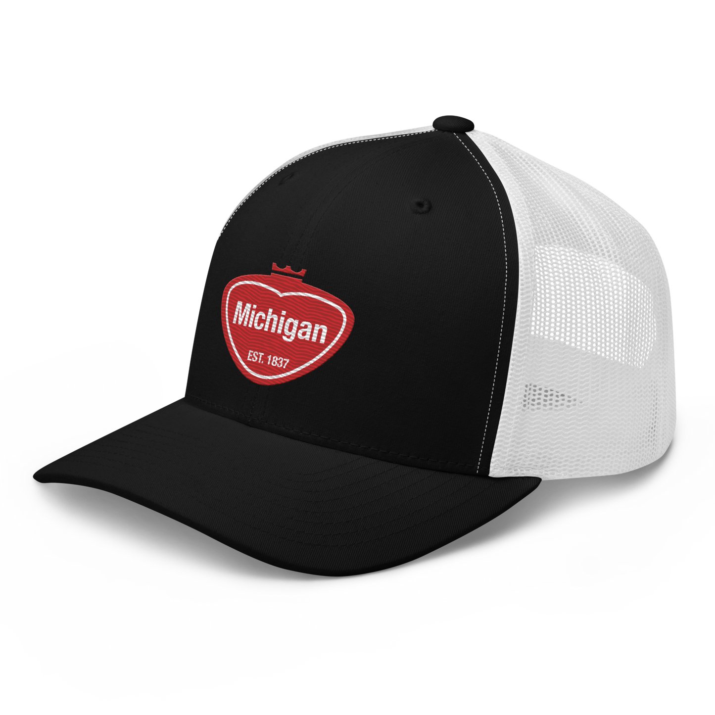 'Michigan EST 1837' Trucker Hat | Local Pop Parody