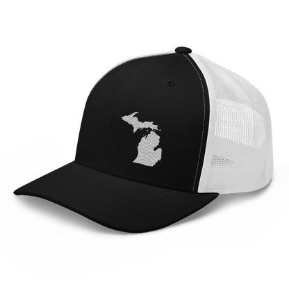 Michigan Trucker Hat | Platinum Outline