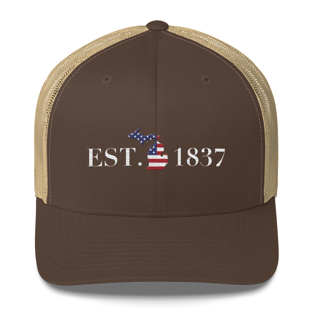 Michigan 'EST. 1837' Trucker Hat (Patriot Edition)