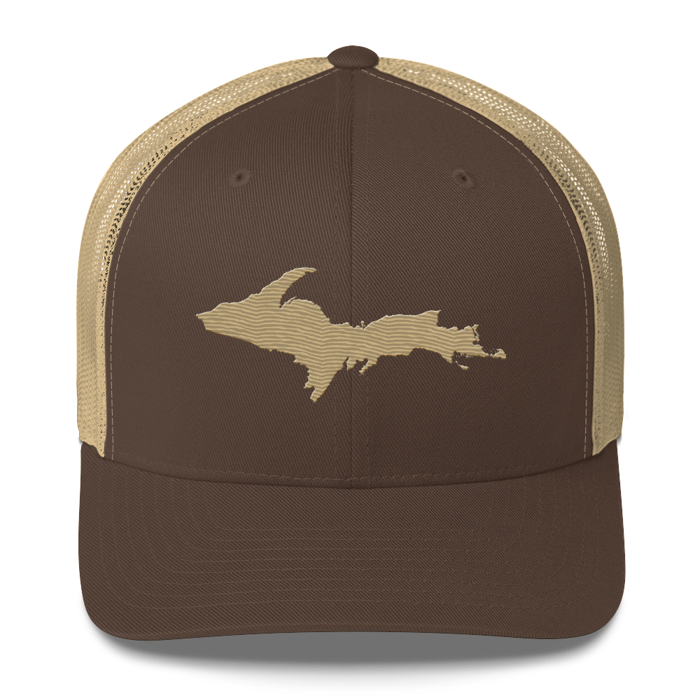 Upper Peninsula Trucker Hat | Khaki