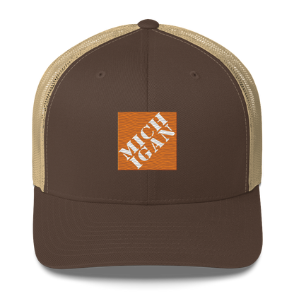 'Michigan' Trucker Hat | Construction Retail Parody