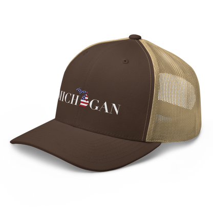 'Michigan' Trucker Hat (Didone Patriot Edition)