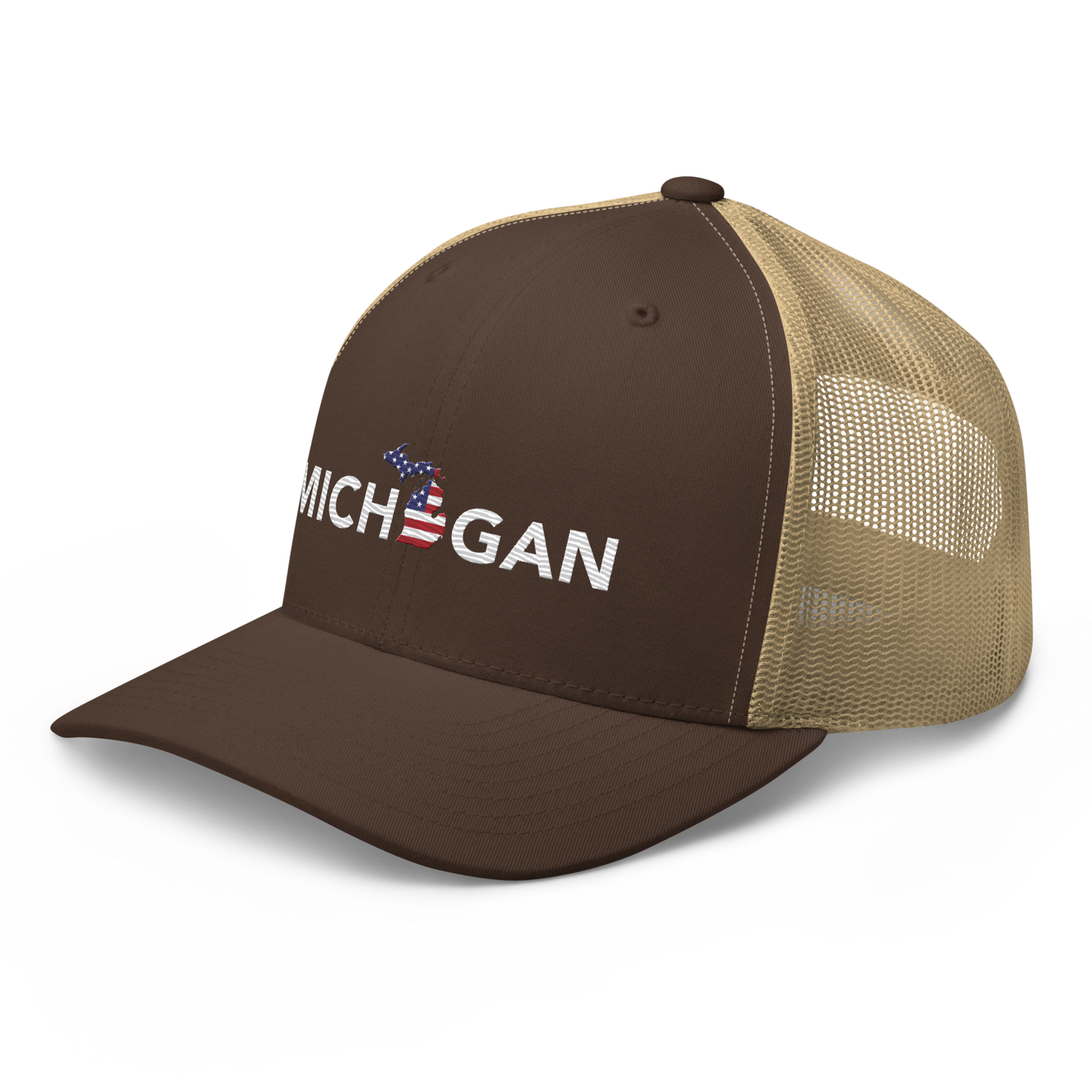 'Michigan' Trucker Hat (Sans Font Patriot Edition)