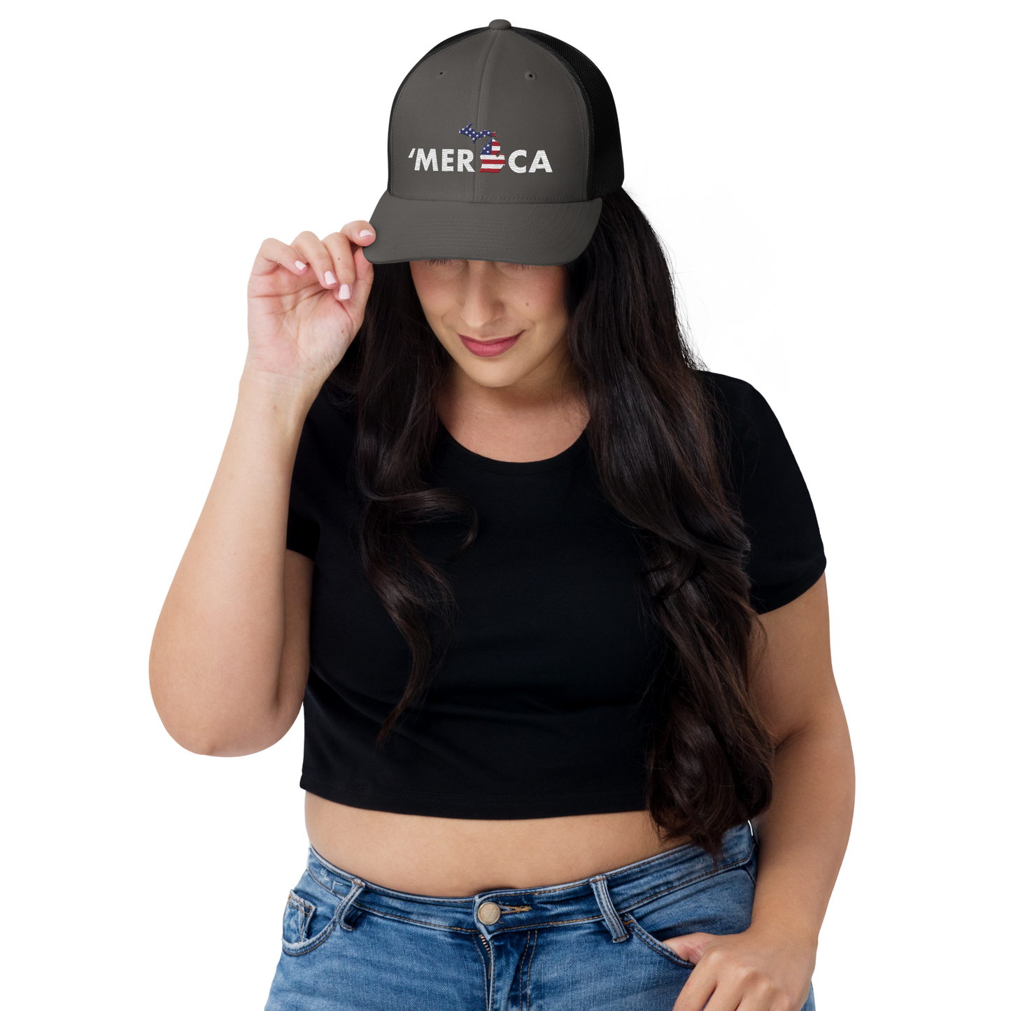 Michigan 'Merica' Trucker Hat (Patriot Edition)