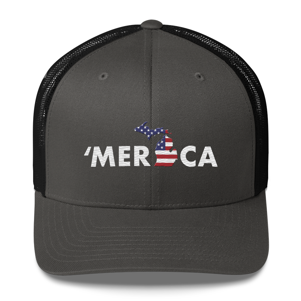 Michigan 'Merica' Trucker Hat (Patriot Edition)