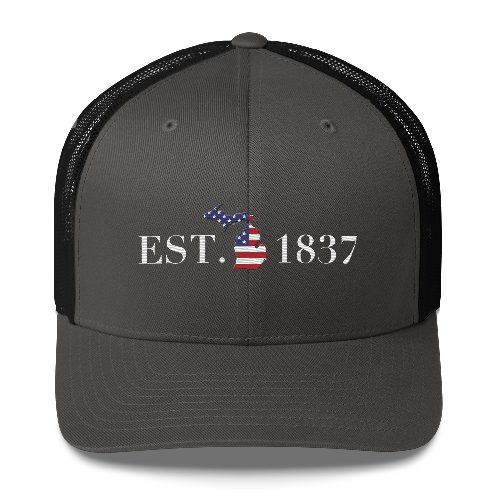 Michigan 'EST. 1837' Trucker Hat (Patriot Edition)