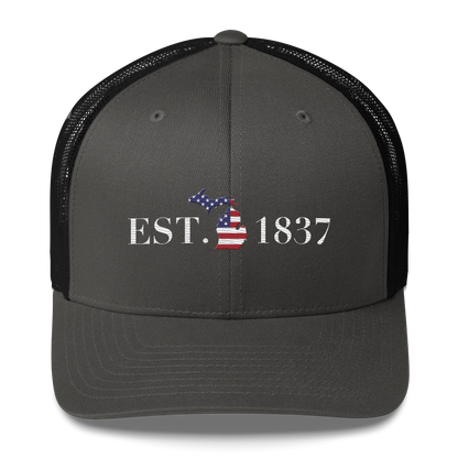 Michigan 'EST. 1837' Trucker Hat (Patriot Edition)