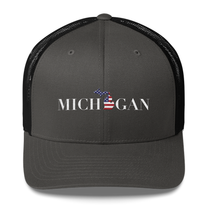 'Michigan' Trucker Hat (Didone Patriot Edition)