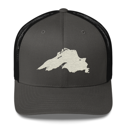 Lake Superior Trucker Hat | Ivory White