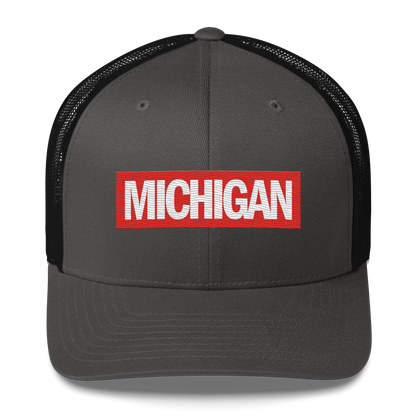 'Michigan' Trucker Hat | Superhero Factory Parody