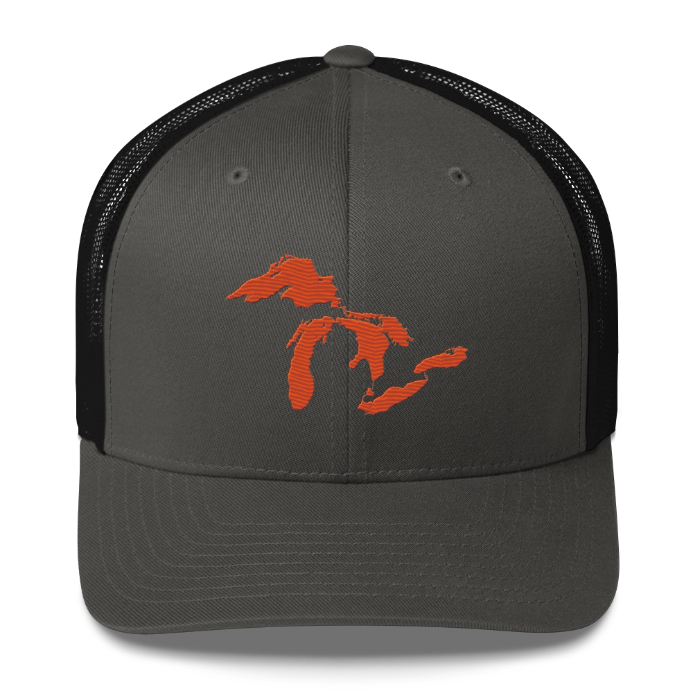 Great Lakes Trucker Hat | Maple Leaf Orange