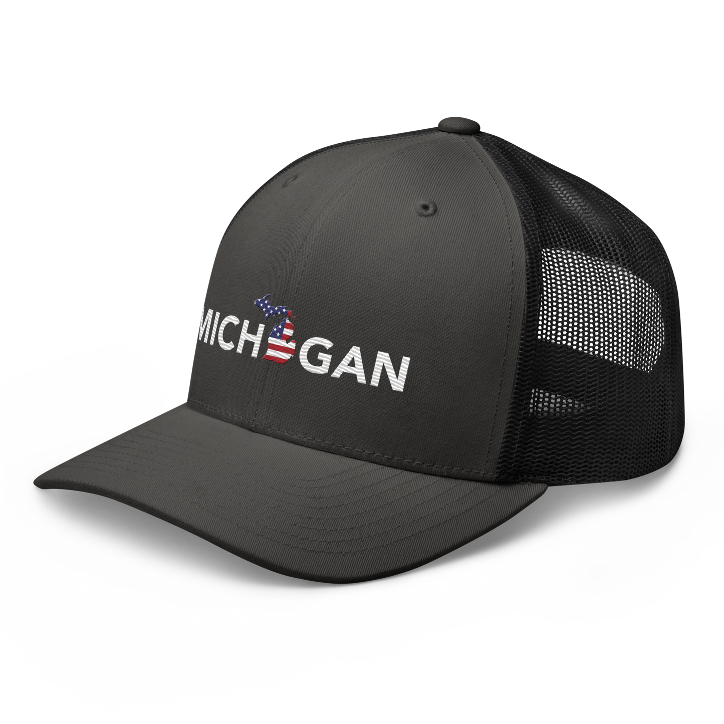 'Michigan' Trucker Hat (Sans Font Patriot Edition)