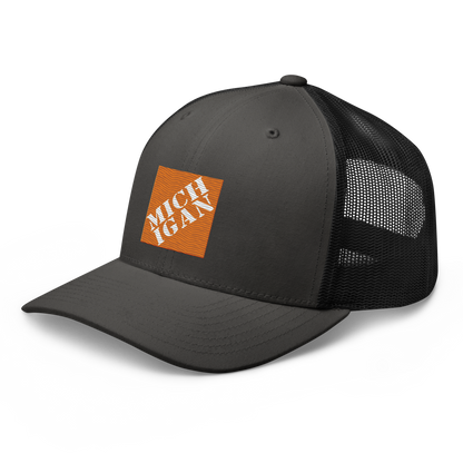 'Michigan' Trucker Hat | Construction Retail Parody