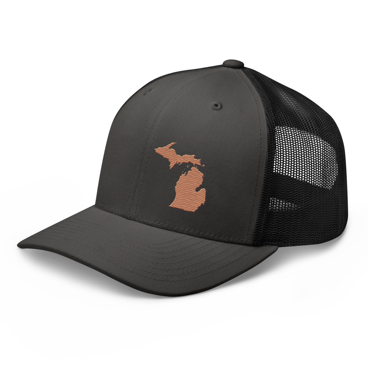 Michigan Trucker Hat | Copper Outline