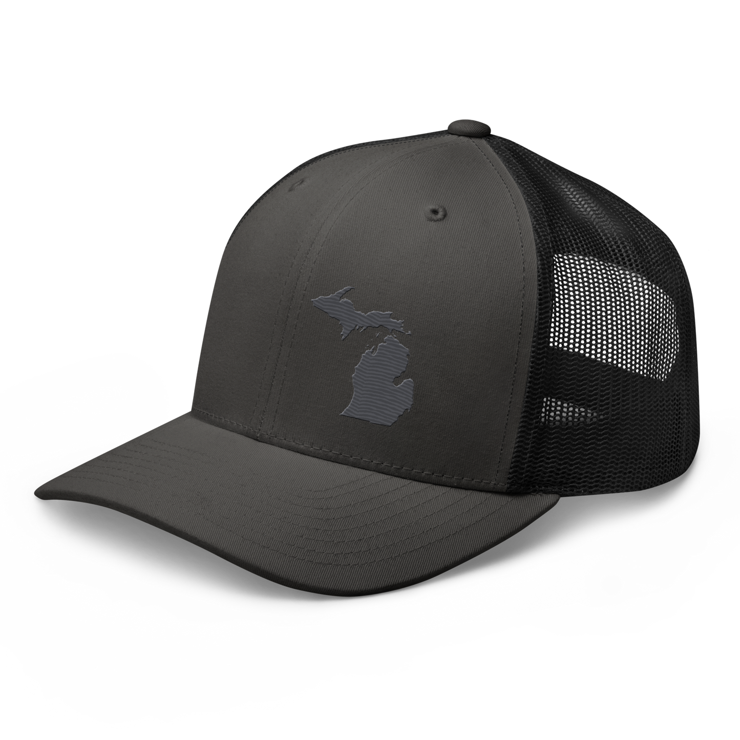 Michigan Trucker Hat | Iron Ore Grey Outline