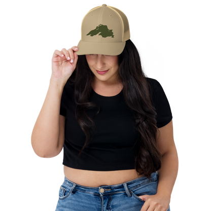 Lake Superior Trucker Hat | Army Green