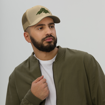 Lake Superior Trucker Hat | Army Green