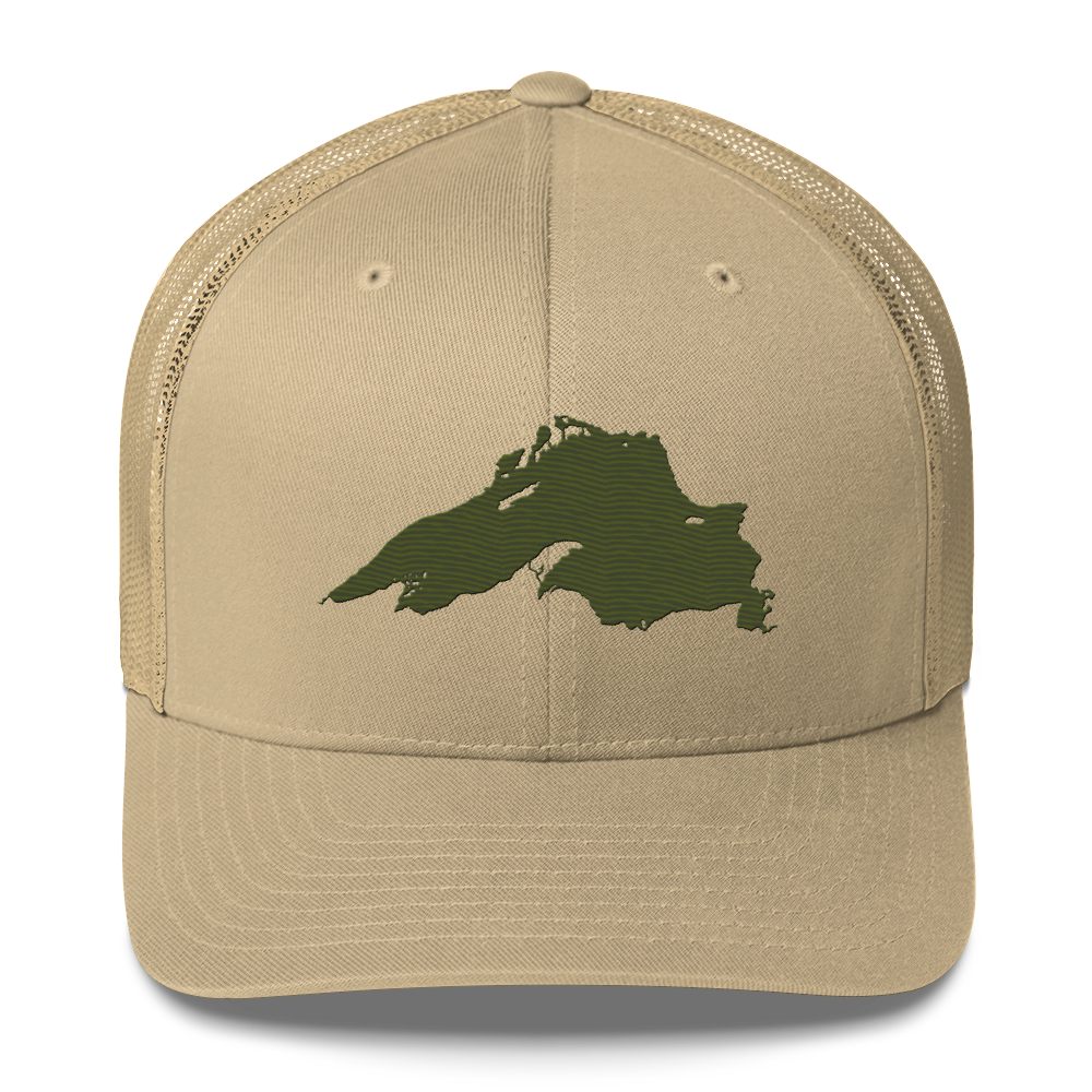 Lake Superior Trucker Hat | Army Green