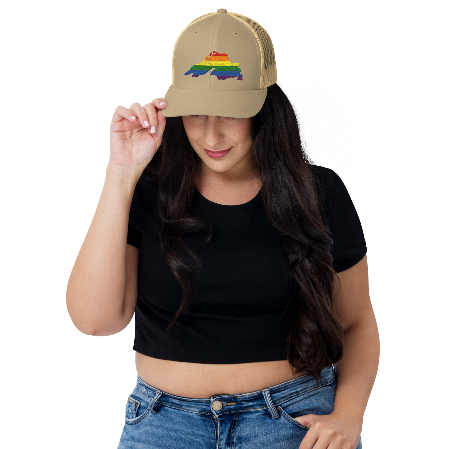 Lake Superior Trucker Hat | Rainbow Pride Edition