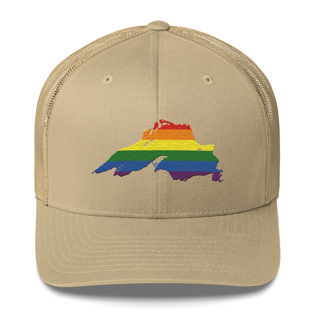 Lake Superior Trucker Hat | Rainbow Pride Edition