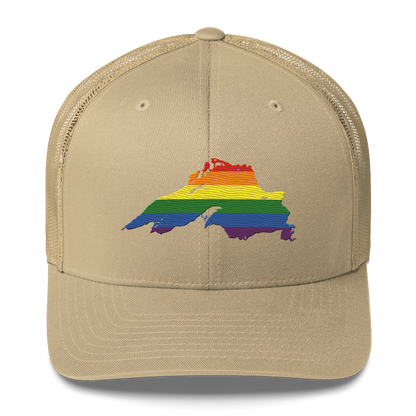 Lake Superior Trucker Hat | Rainbow Pride Edition