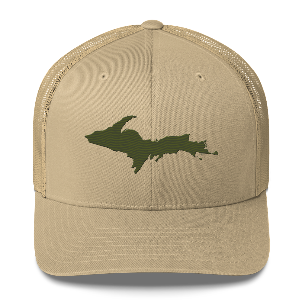 Upper Peninsula Trucker Hat | Army Green