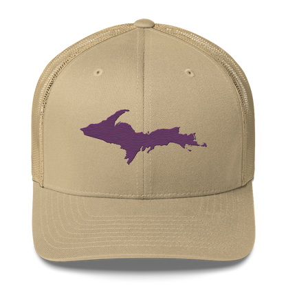 Upper Peninsula Trucker Hat | Plum