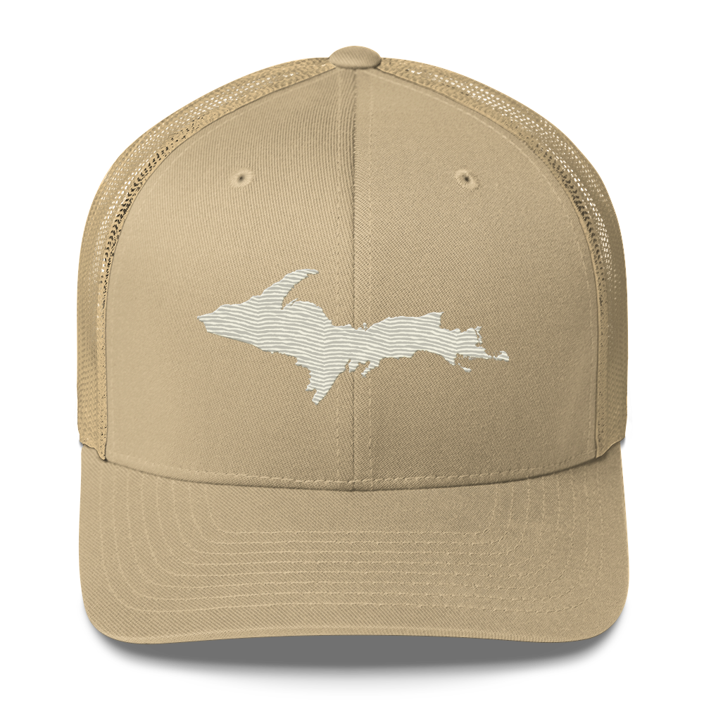 Upper Peninsula Trucker Hat | Ivory White