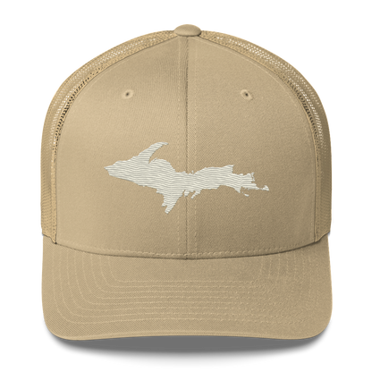 Upper Peninsula Trucker Hat | Ivory White